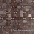 Flower Pattern Metallic Glazed Rustic Tile